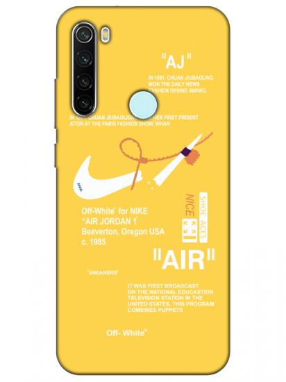 Redmi Note 8 Nike Air Sarı Telefon Kılıfı