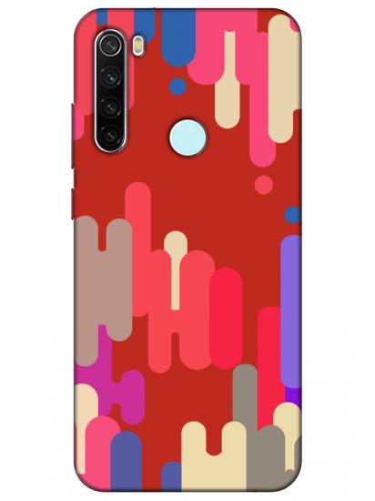 Redmi Note 8 Pop Art Kırmızı Telefon Kılıfı