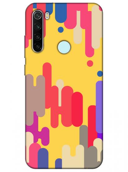 Redmi Note 8 Pop Art Sarı Telefon Kılıfı