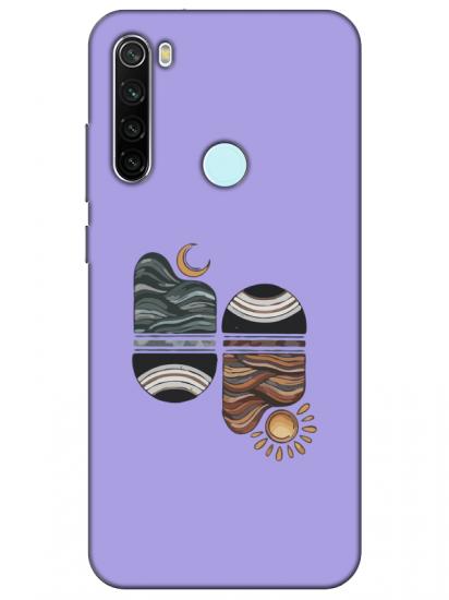 Redmi Note 8 Sunset Wave Lila Telefon Kılıfı