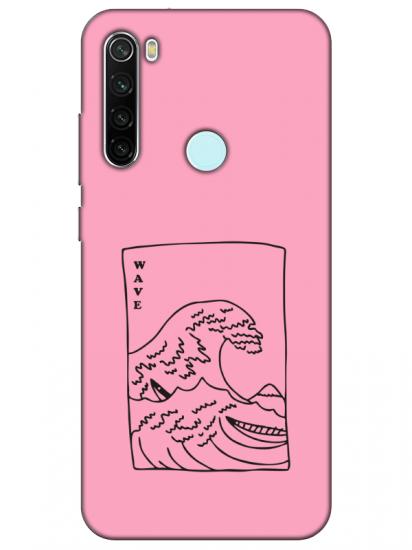 Redmi Note 8 Kanagawa Wave Pembe Telefon Kılıfı