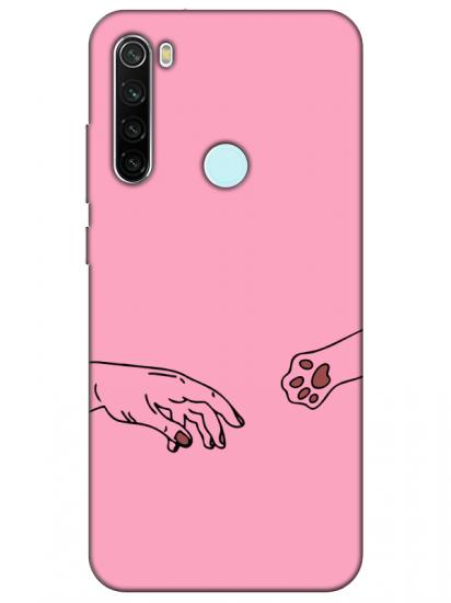 Redmi Note 8 Hand And Paw Pembe Telefon Kılıfı