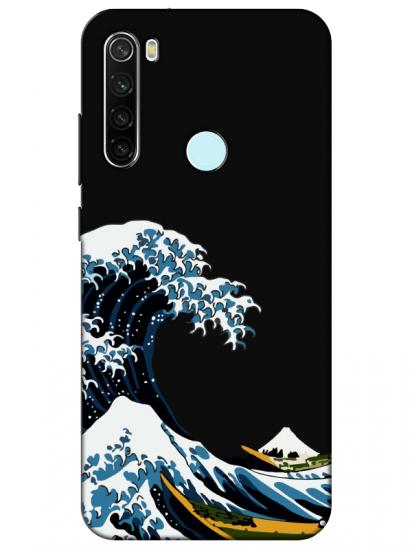 Redmi Note 8 Kanagawa Siyah Telefon Kılıfı