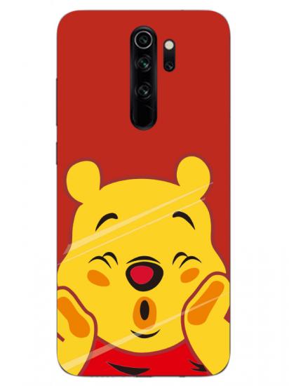 Redmi Note 8 Pro Winnie The Pooh Kırmızı Telefon Kılıfı