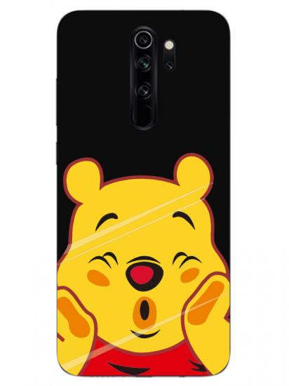 Redmi Note 8 Pro Winnie The Pooh Siyah Telefon Kılıfı