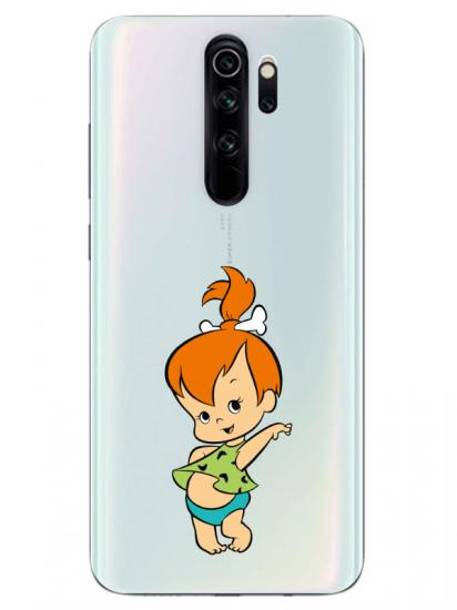 Redmi Note 8 Pro Taş Devri Kız Bebek Şeffaf Telefon Kılıfı