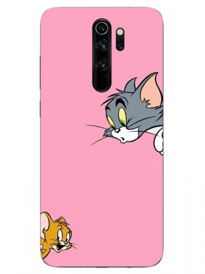 Redmi Note 8 Pro Tom And Jerry Pembe Telefon Kılıfı