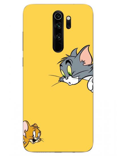 Redmi Note 8 Pro Tom And Jerry Sarı Telefon Kılıfı