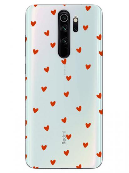 Redmi Note 8 Pro Minik Kalpler Şeffaf Telefon Kılıfı