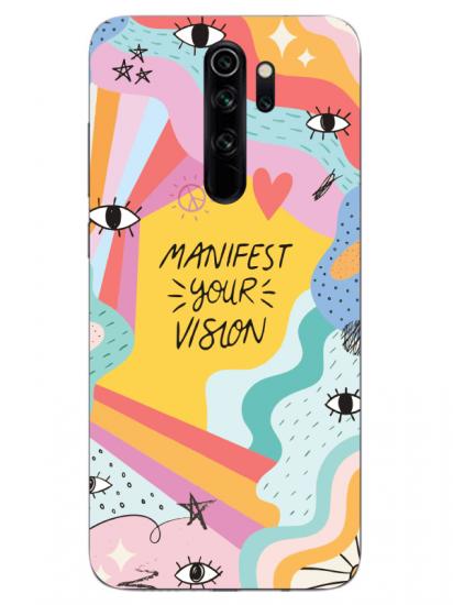 Redmi Note 8 Pro Manifest Your Vision Sarı Telefon Kılıfı