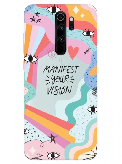 Redmi Note 8 Pro Manifest Your Vision Şeffaf Telefon Kılıfı