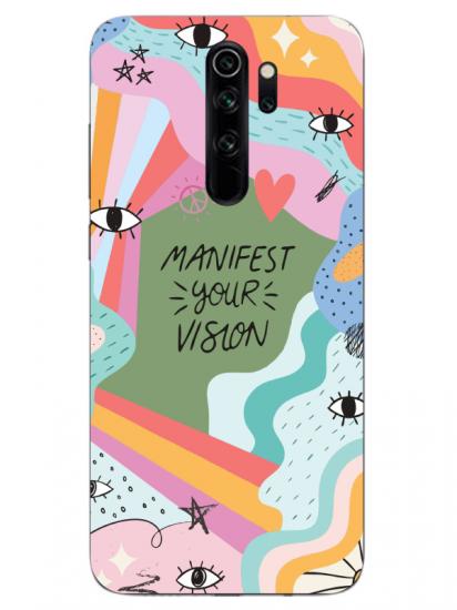 Redmi Note 8 Pro Manifest Your Vision Yeşil Telefon Kılıfı