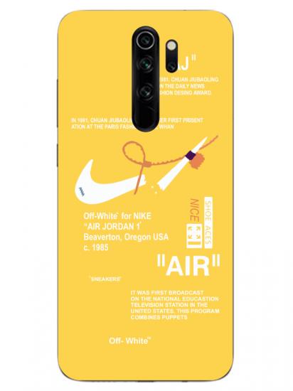 Redmi Note 8 Pro Nike Air Sarı Telefon Kılıfı