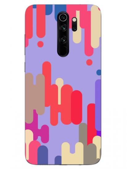 Redmi Note 8 Pro Pop Art Lila Telefon Kılıfı