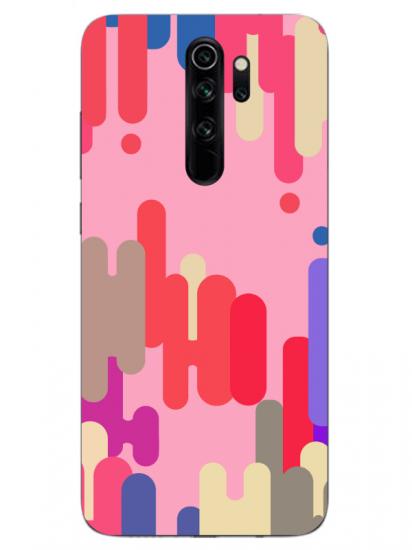 Redmi Note 8 Pro Pop Art Pembe Telefon Kılıfı