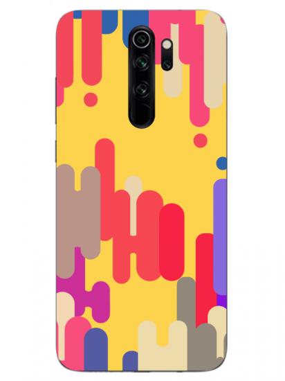 Redmi Note 8 Pro Pop Art Sarı Telefon Kılıfı