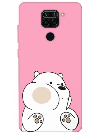 Redmi Note 9 Panda Pembe Telefon Kılıfı