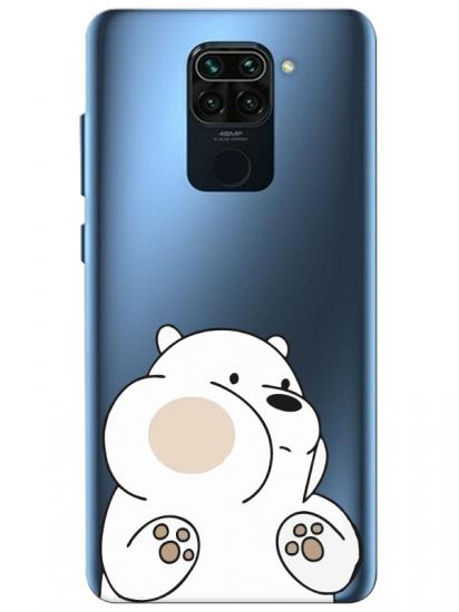 Redmi Note 9 Panda Şeffaf Telefon Kılıfı