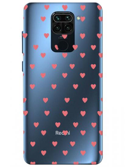 Redmi Note 9 Minik Kalpler Şeffaf Telefon Kılıfı