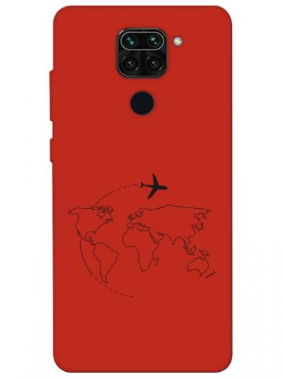 Redmi Note 9Face Art Kırmızı Telefon Kılıfı