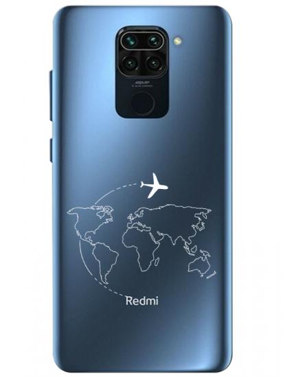 Redmi Note 9Face Art Şeffaf Telefon Kılıfı