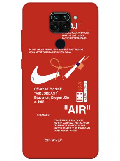 Redmi Note 9 Nike Air Kırmızı Telefon Kılıfı