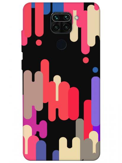 Redmi Note 9 Pop Art Siyah Telefon Kılıfı