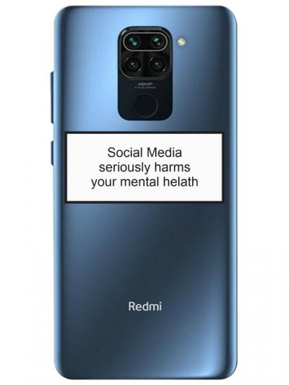 Redmi Note 9 Social Media Şeffaf Telefon Kılıfı