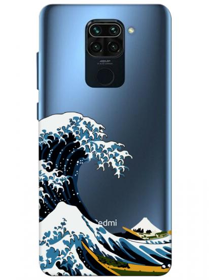 Redmi Note 9 Kanagawa Şeffaf Telefon Kılıfı