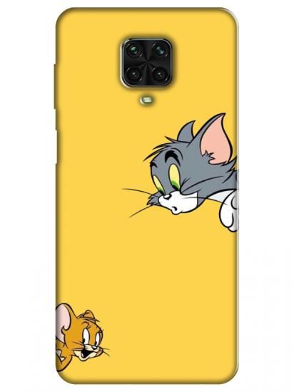 Redmi Note 9 Pro Tom And Jerry Sarı Telefon Kılıfı