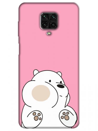 Redmi Note 9 Pro Panda Pembe Telefon Kılıfı