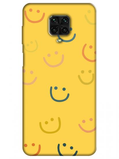 Redmi Note 9 Pro Emoji Gülen Yüz Sarı Telefon Kılıfı