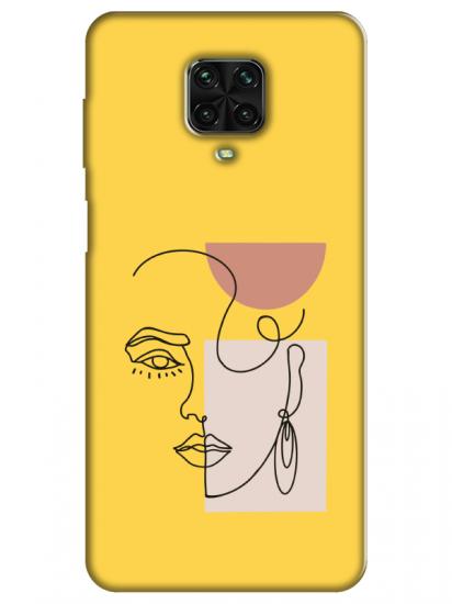 Redmi Note 9 Pro Women Art Sarı Telefon Kılıfı