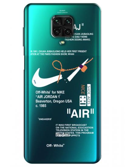 Redmi Note 9 Pro Nike Air Şeffaf Telefon Kılıfı