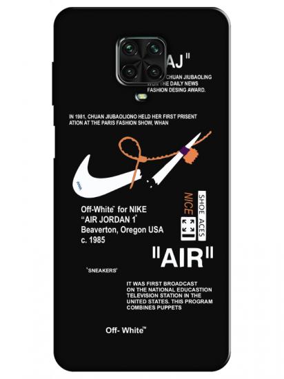 Redmi Note 9 Pro Nike Air Siyah Telefon Kılıfı