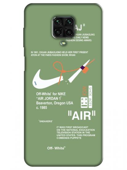 Redmi Note 9 Pro Nike Air Yeşil Telefon Kılıfı