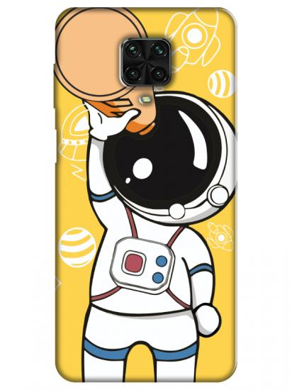 Redmi Note 9 Pro Astronot Sarı Telefon Kılıfı