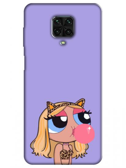 Redmi Note 9S Powerpuff Girls Lila Telefon Kılıfı