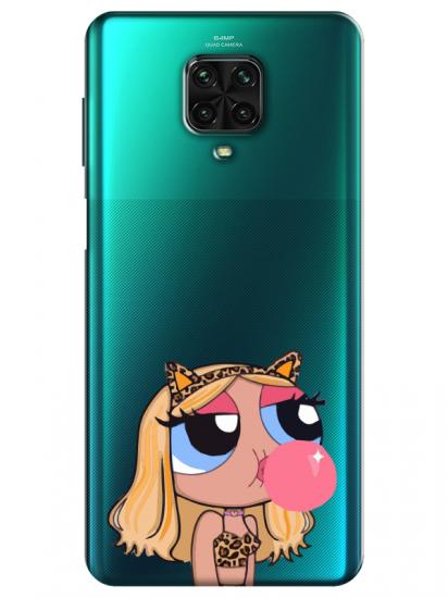 Redmi Note 9S Powerpuff Girls Şeffaf Telefon Kılıfı