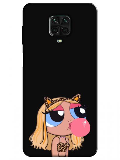 Redmi Note 9S Powerpuff Girls Siyah Telefon Kılıfı