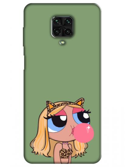 Redmi Note 9S Powerpuff Girls Yeşil Telefon Kılıfı