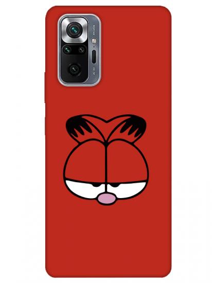 Redmi Note 10 Pro Garfield Kırmızı Telefon Kılıfı