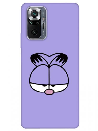 Redmi Note 10 Pro Garfield Lila Telefon Kılıfı