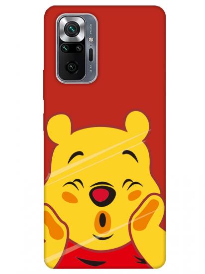 Redmi Note 10 Pro Winnie The Pooh Kırmızı Telefon Kılıfı