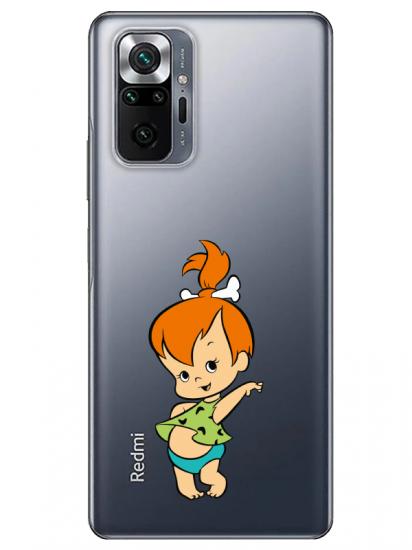 Redmi Note 10 Pro Taş Devri Kız Bebek Şeffaf Telefon Kılıfı