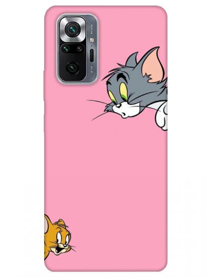 Redmi Note 10 Pro Tom And Jerry Pembe Telefon Kılıfı