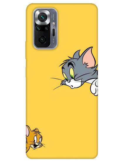 Redmi Note 10 Pro Tom And Jerry Sarı Telefon Kılıfı