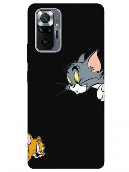 Redmi Note 10 Pro Tom And Jerry Siyah Telefon Kılıfı