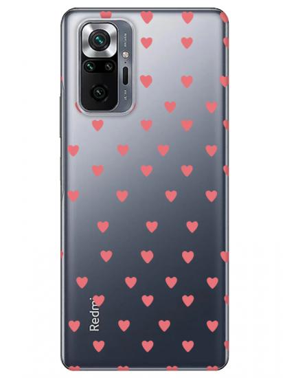 Redmi Note 10 Pro Minik Kalpler Şeffaf Telefon Kılıfı