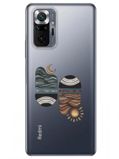 Redmi Note 10 Pro Sunset Wave Şeffaf Telefon Kılıfı